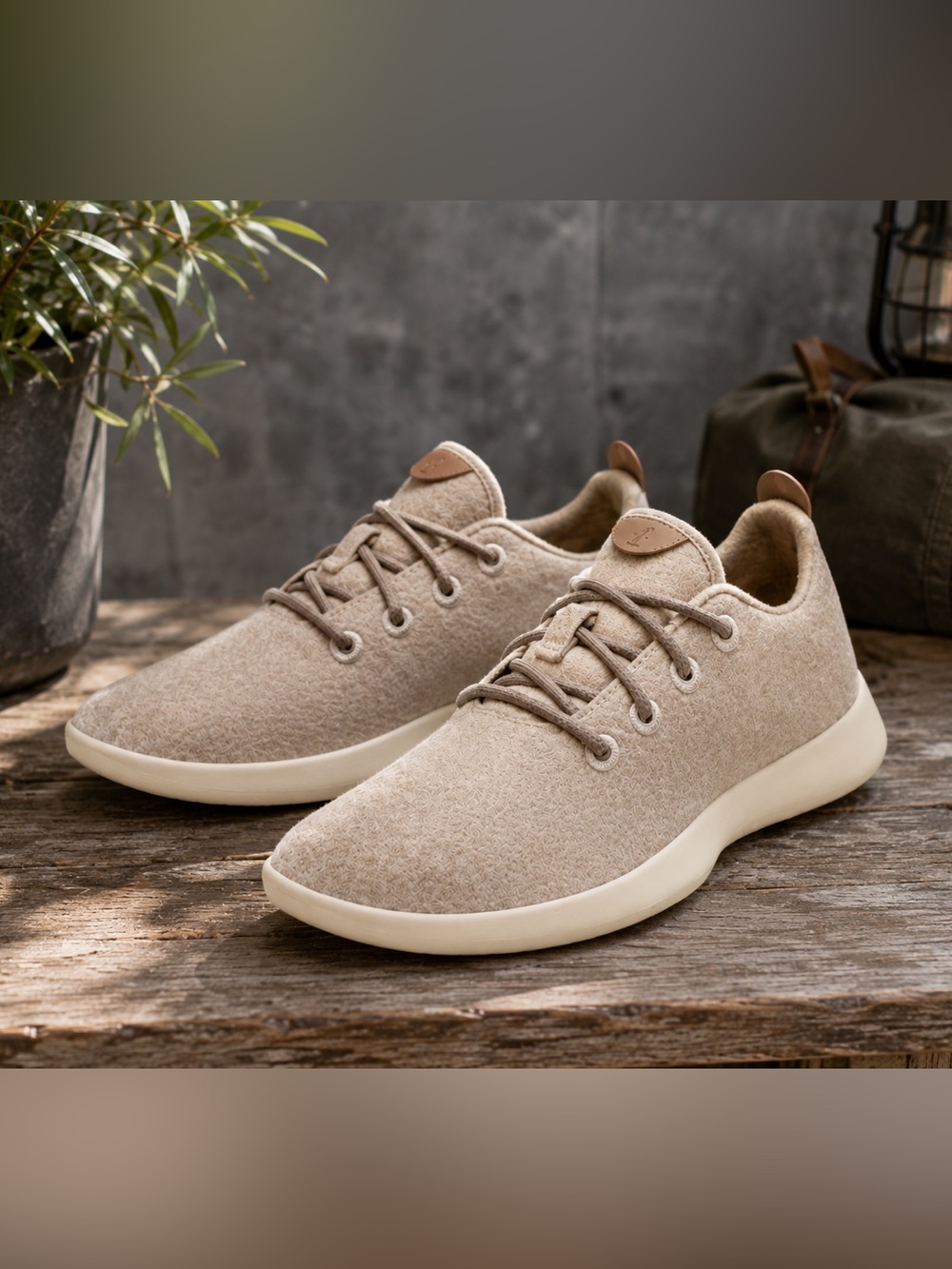 Allbirds Wool Runners Men's Tan Sand Lace Up Merino Wool Sneakers Size 13